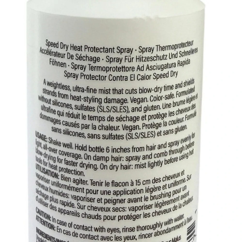LolaVie Speed Dry Heat Protectant Spray 2.0 fl oz 60ml Vegan Silicone Free New